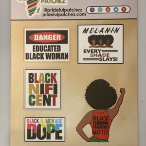 blacknificent sticker sheet