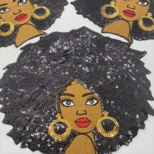 Prideful Patchez, Black Barbie, Iron/sew on Patch, Cool Patches